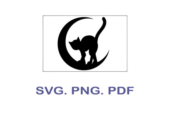Black Cat SVG for Embroidery Projects