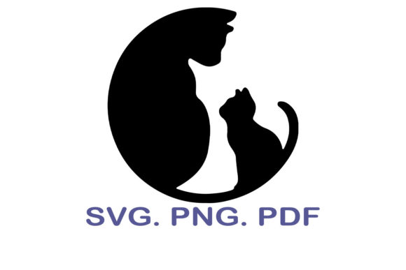 Black Cat SVG for Embroidery Projects