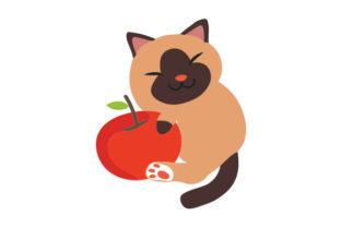 Cat Hugging Apple Embroidery Design Review