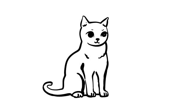 Cat Sitting Embroidery Design Review