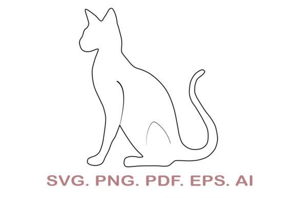 Cat SVG Design for Embroidery Projects