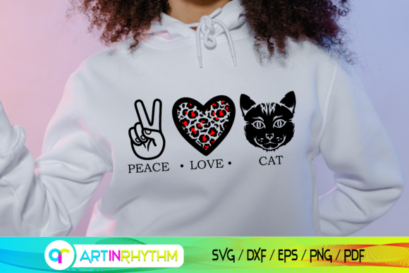 Cat Svg, Peace Love Svg Review for Embroidery Projects