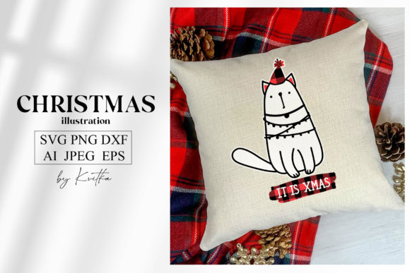 Christmas Cat Svg Buffalo Plaid Review