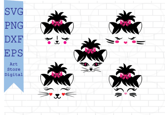 Cute Kitten Svg for Embroidery Projects