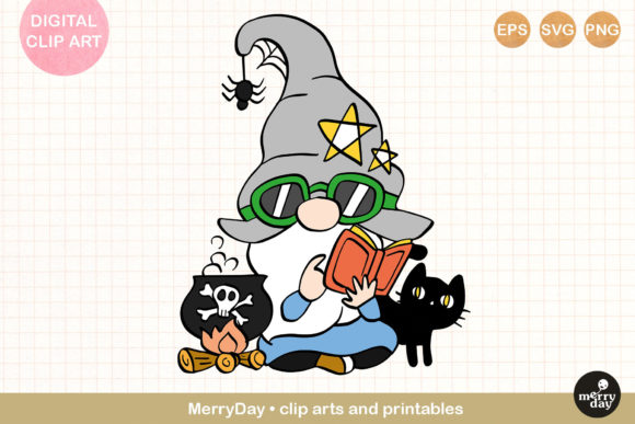 Halloween Witch Gnome Black Cat Svg Review