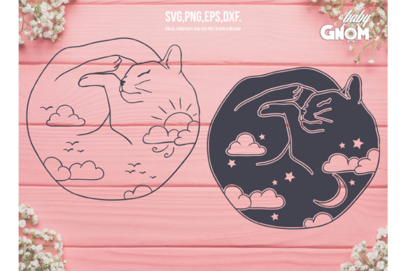 Sleeping Cat Svg, Luna Cat Svg Review